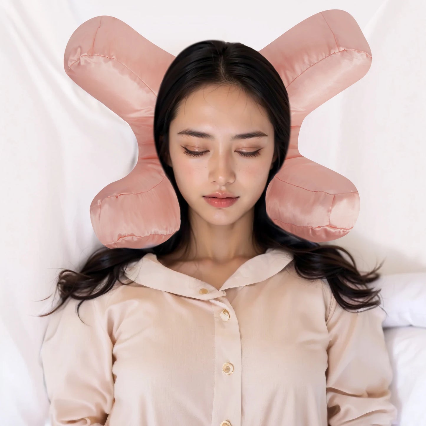 Anti-Wrinkle Satin Beauty Pillow for Youthful Skin & Restful Sleep (Includes Free Pillow Case)