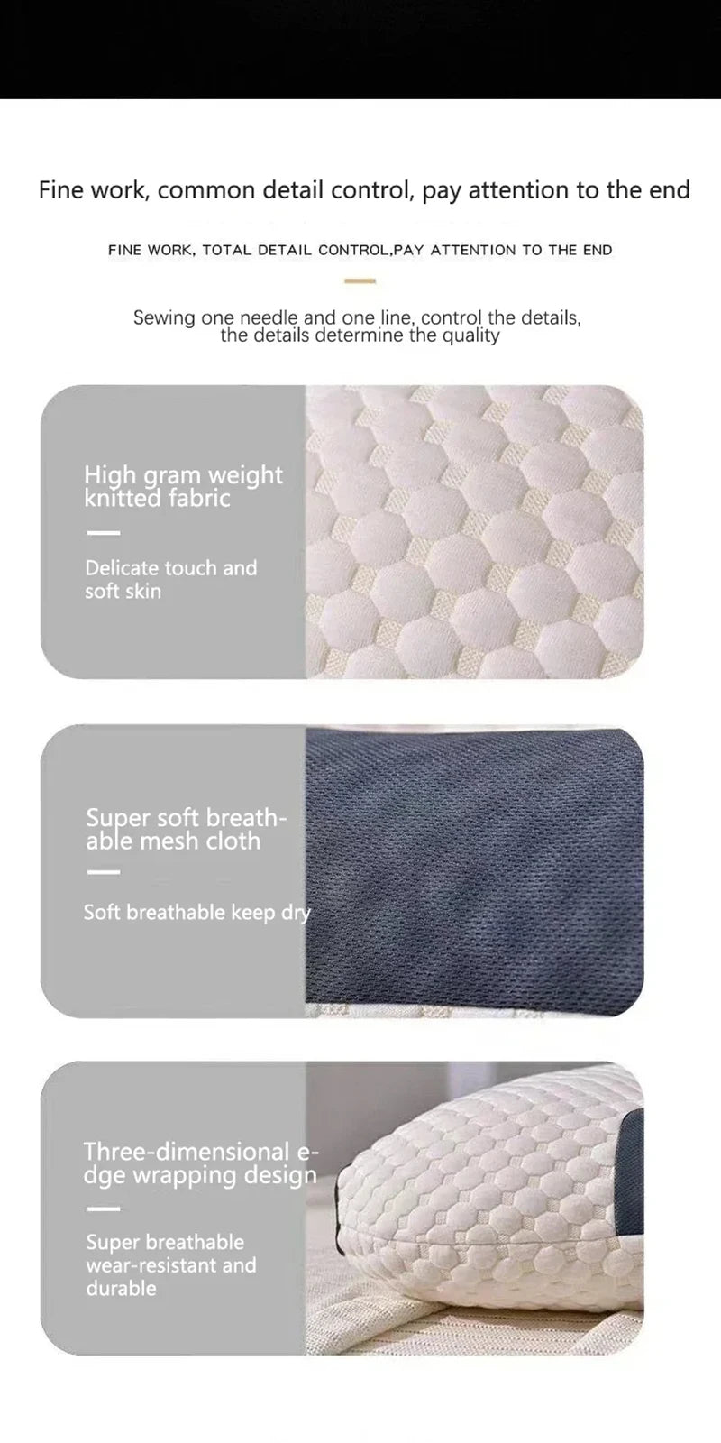 Cervical Orthopedic Neck Pillow – Soybean Fiber Massage Spa Pillow