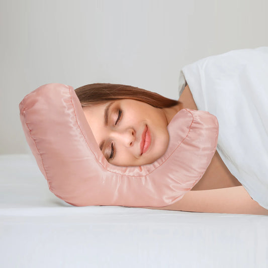 Anti-Wrinkle Satin Beauty Pillow for Youthful Skin & Restful Sleep (Includes Free Pillow Case)